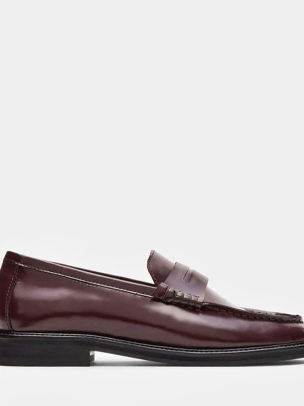 Steve Madden Madison Burgundy Box Leather US 9 - Picture 2 of 6